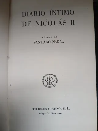 NICOLAS II DIARIO INTIMO