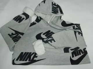 Sudadera Nike Gris Estampada