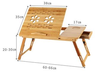 Mesa portátil bambú plegable