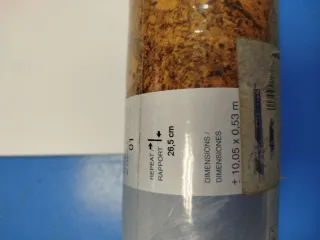 Papel pintado imitación corcho