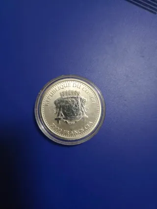 Moneda Plata Congo Silverback Gorilla 1oz