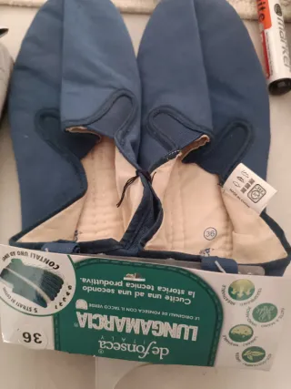 2 paia De Fonseca 36 beige/blu