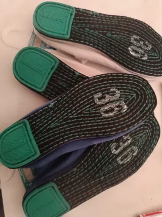 2 paia De Fonseca 36 beige/blu