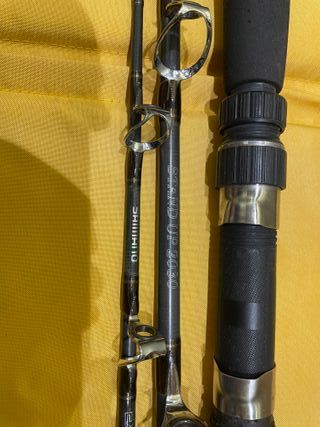 Caña y carrete de pesca Shimano