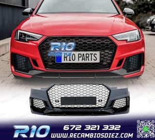PARAGOLPES DELANTERO AUDI A4 B9 17-20 LOOK RS4 PDC