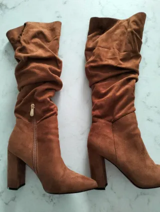 Stivaletti donna marroni con tacco