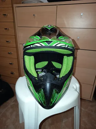 Casco Rush Motocross Verde