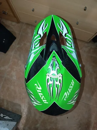 Casco Rush Motocross Verde