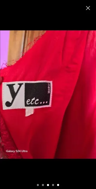 Vestido de fiesta rosa fucsia