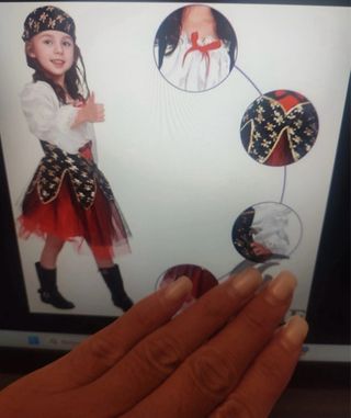 Vestito Carnevale Bambina Pirata