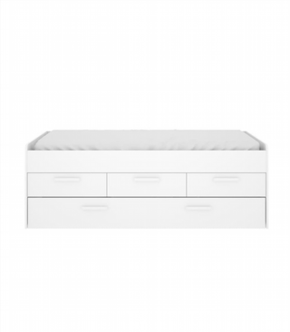 Cama Nido Doble Con 3 Cajones. Blanco