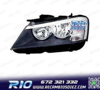 FARO IZQ BMW X3 F25 11-13 FONDO NEGRO