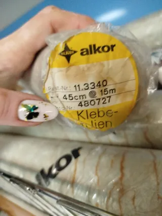 Papel pintado imitación Mármol marrón ALKOR