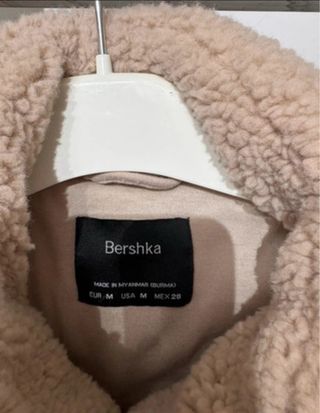 Giubbotto in pelliccia beige corto