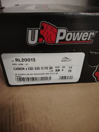 Zapatos seguridad U-Power puntera hierro Talla 36