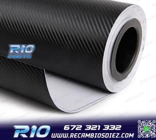 VINILO ADHESIVO CARBONO NEGRO