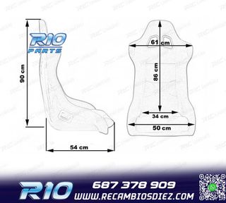 ASIENTO BAQUET SPEEDWAY NEGRO ESTILO EVO