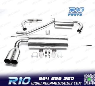 SILENCIOSO ESCAPE AUDI A3 8P 03-12 DOBLE ACERO