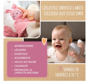 Set Coccole Neonati Amari Cotone Rosa