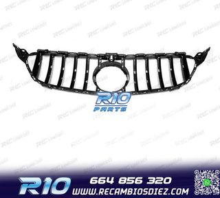 PARRILLA MERCEDES W205 14-18 LOOK AMG GT CROMO NEGRO