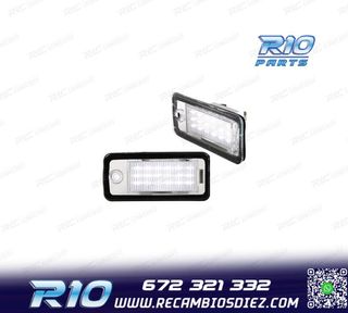 LUCES MATRÍCULA LED AUDI A4 S4 B6 00-04