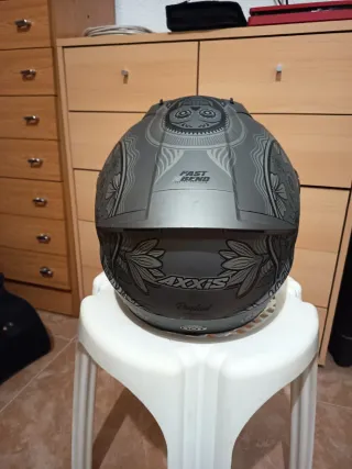 Casco Moto Axxis Diseño Calavera Flores