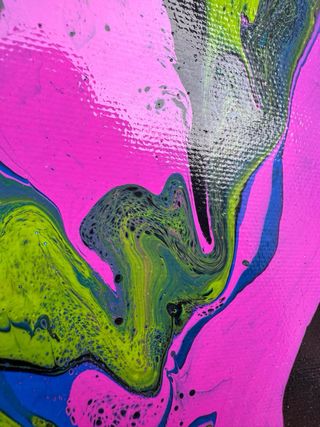 Arte abstracto moderno acrílico