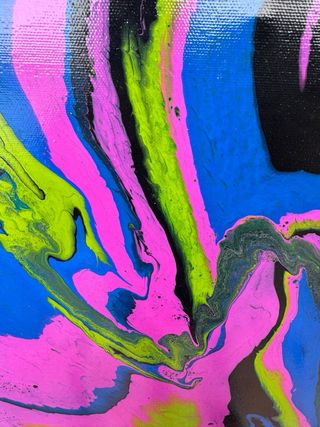 Arte abstracto moderno acrílico