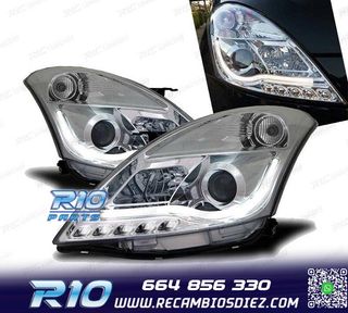 FAROS SUZUKI SWIFT 10-17 TUBE LIGHT FONDO CROMO