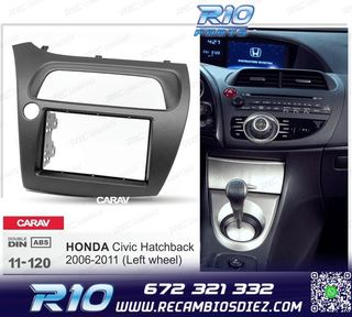 MARCO NEGRO RADIO 2-DIN PARA HONDA CIVIC HATCHBACK 06-11