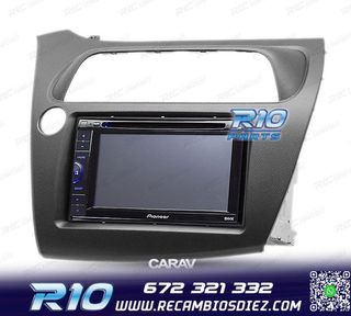 MARCO NEGRO RADIO 2-DIN PARA HONDA CIVIC HATCHBACK 06-11
