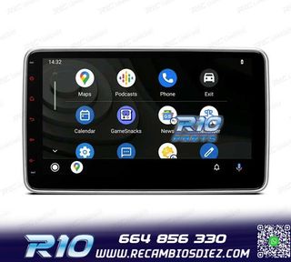 RADIO NAVEGADOR 2DIN 10" HD TÁCTIL BLUETOOTH USB SD