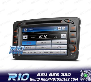 RADIO NAVEGADOR PARA MERCEDES CLASE A C CLK USB GPS TACTIL H
