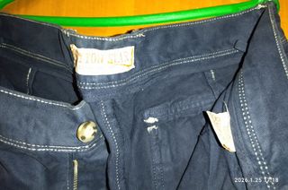 Pantaloni uomo cotone blu