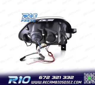 FAROS RENAULT CLIO 98-01 OJOS ANGEL FONDO NEGRO