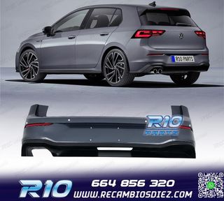 PARAGOLPES TRASERO VOLKSWAGEN VW GOLF 8 LOOK GTD PDC