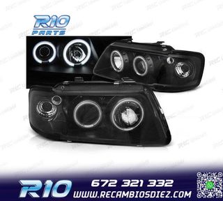 FAROS AUDI A3 8L 96-00 OJOS ANGEL CCFL FONDO NEGRO