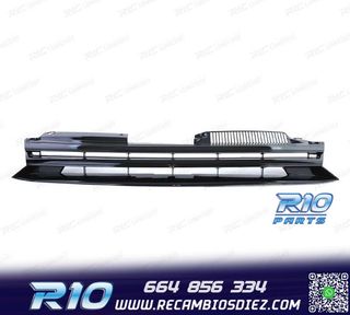 PARRILLA VOLKSWAGEN VW GOLF 6 08-12 NEGRO BRILLO SIN LOGO