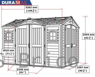 Caseta PVC Apex Pro Plus 249x326x234 cm - Duramax