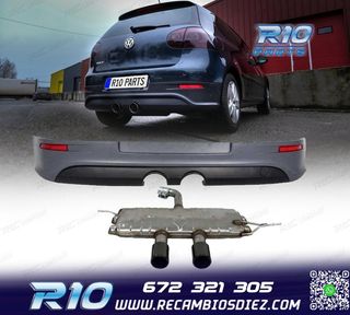 DIFUSOR VOLKSWAGEN VW GOLF 5 03-08 LOOK R32 + SILENCIOSO ESC
