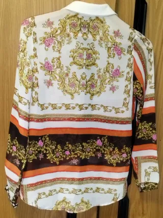 Blusa Vintage Estampado Barroco Tentazioni España