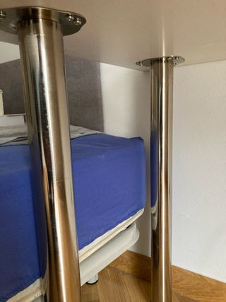 Escritorio blanco patas metal