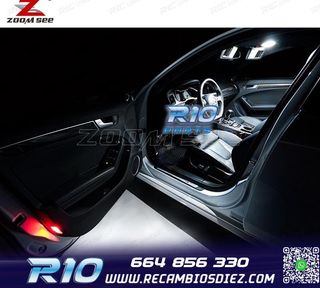 KIT 19 BOMBILLAS LED INTERIOR AUDI A4 B8 8K2 S4 SEDÁN 09-15