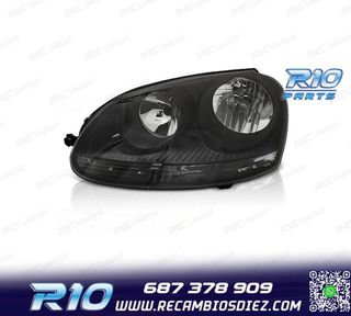 FARO IZQ PARA VOLKSWAGEN VW GOLF V 03-08 FONDO NEGRO