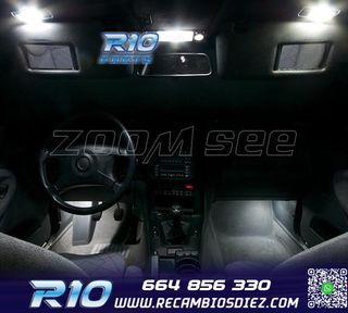KIT 16 BOMBILLAS LED INTERIOR BMW SERIE 3 E36 SEDAN COUPE M3