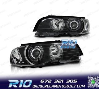 FAROS BMW E46 COUPE 99-03 OJOS ANGEL CCFL INTERMITENTES FOND