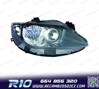 FARO DCH PARA SEAT IBIZA VI 09-12 FONDO NEGRO