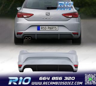 PARAGOLPES TRASERO SEAT LEON FR 13-20 SALIDA DE ESCAPE DOBLE