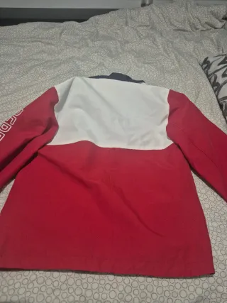 Cazadora Pepe Jeans Roja y Blanca
