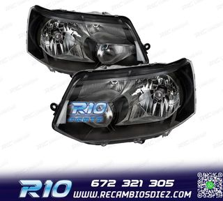 FAROS PARA VOLKSWAGEN VW T5 10-15 NEGRO